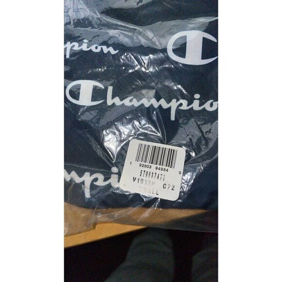 Champion Navy Blue WindBreaker Size Small - Picture 3 of 3